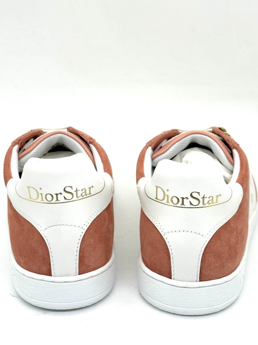 DIOR Star Ors Lace Up Low Top Suede Leather Sneakers Trainers Dusty Candy - Picture 13 of 16